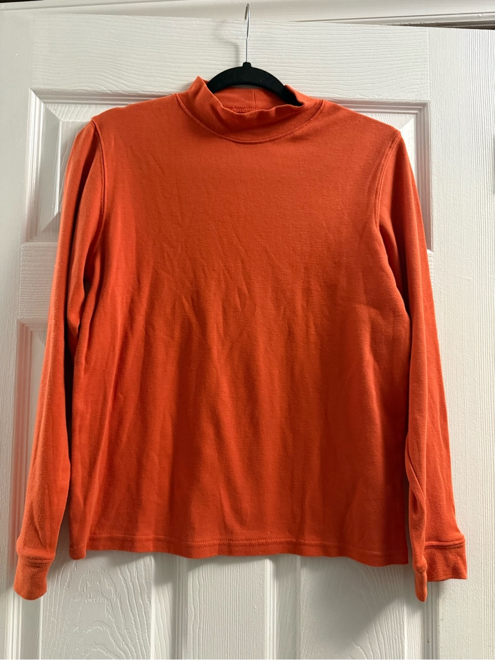 Speculation Orange Mock Neck Long Sleeve Shirt Size PL